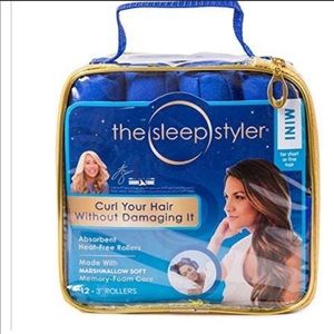 NEW Allstar Innovations Sleep Styler Heat Free Hair Curlers Mini 12 roll…
